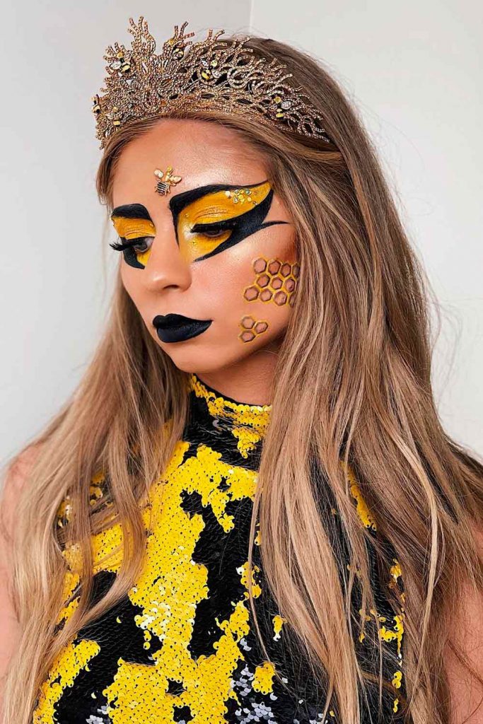 bumblebee costume makeup