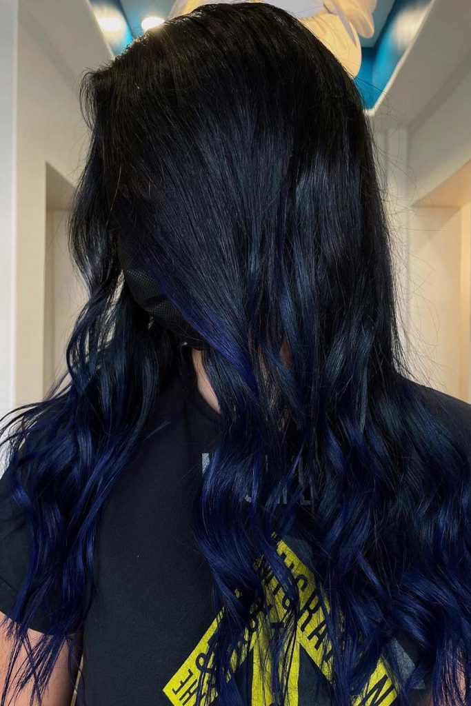 Navy Blue Waves