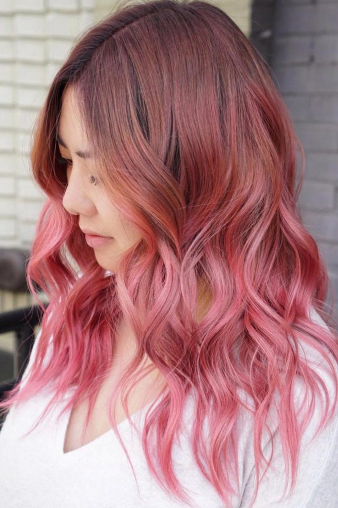 Deep Cherry Root + Bright Rose Ends