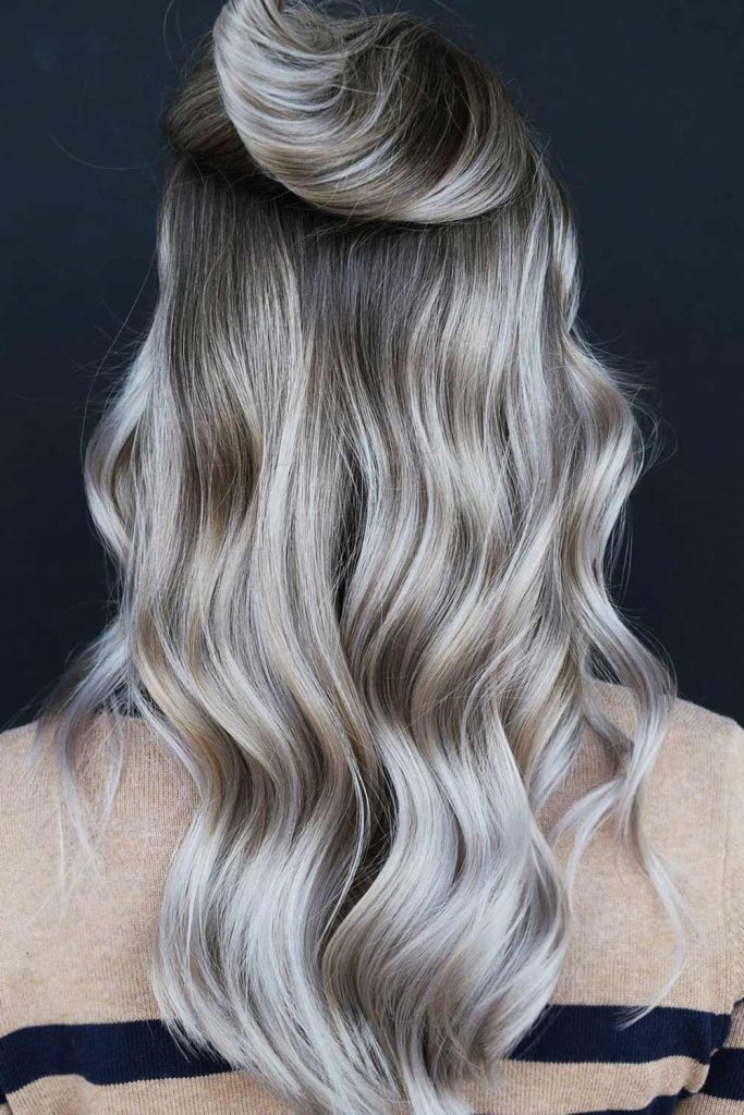 Icy Blonde Balayage Ombré