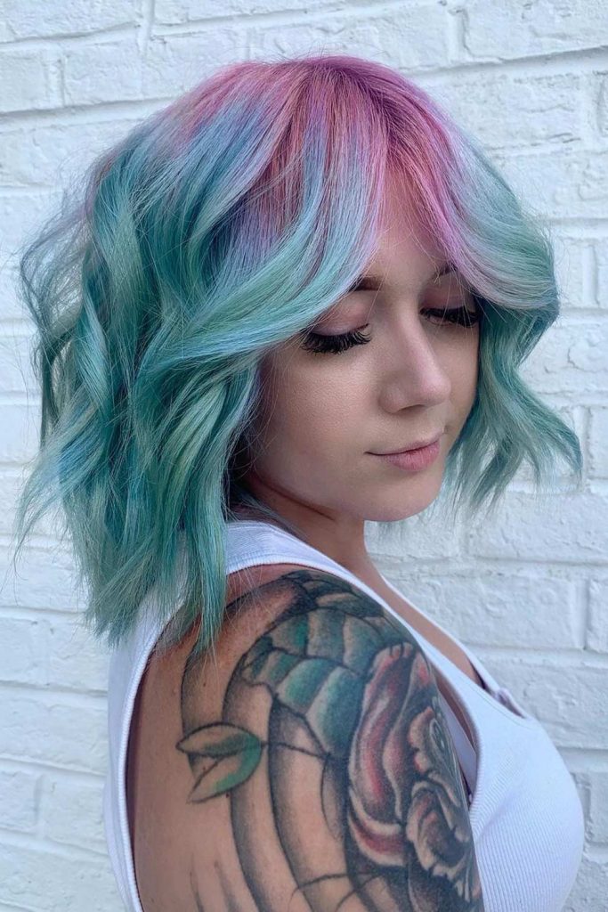 Purple To Mint Bob