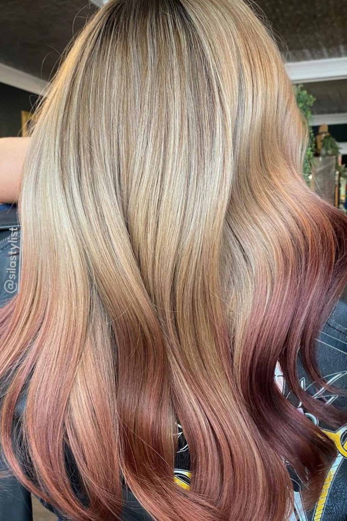 Reverse Blonde Ombre