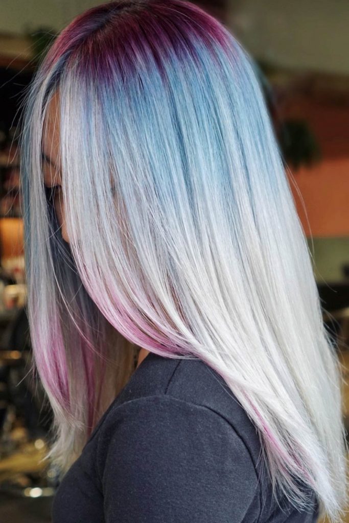 lauren conrad ombre hair blue