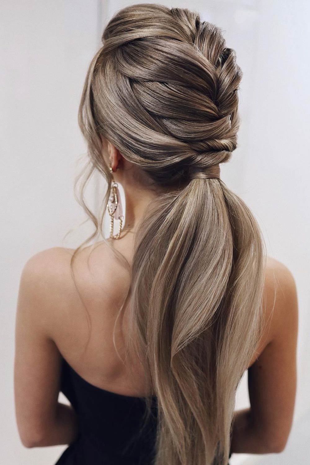 Exquisite Low Twisted Ponytails Prom Hairstyles