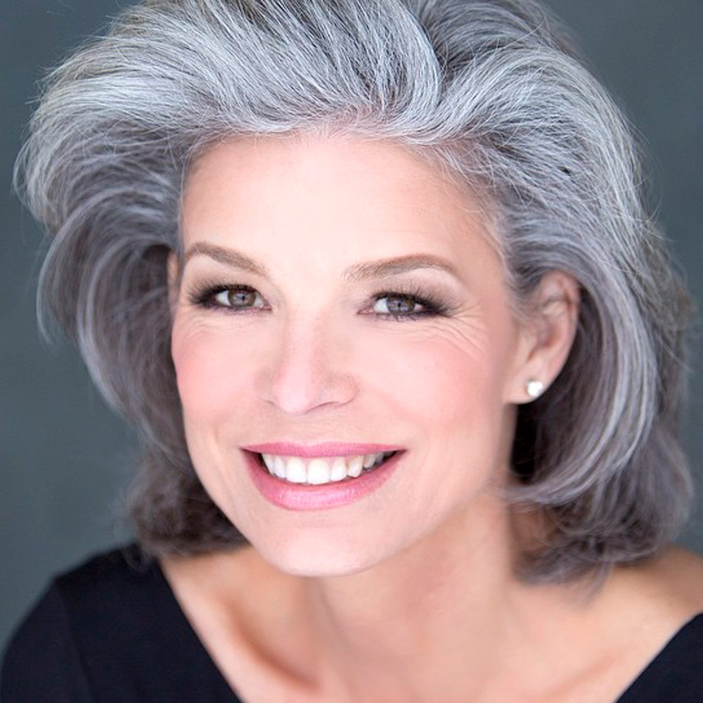 Messy and Wavy Short Hairstyles for Older Women