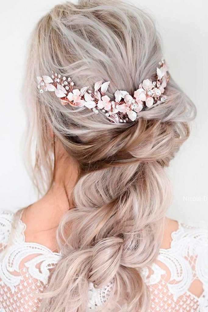 Long Braid With Hair Accessories