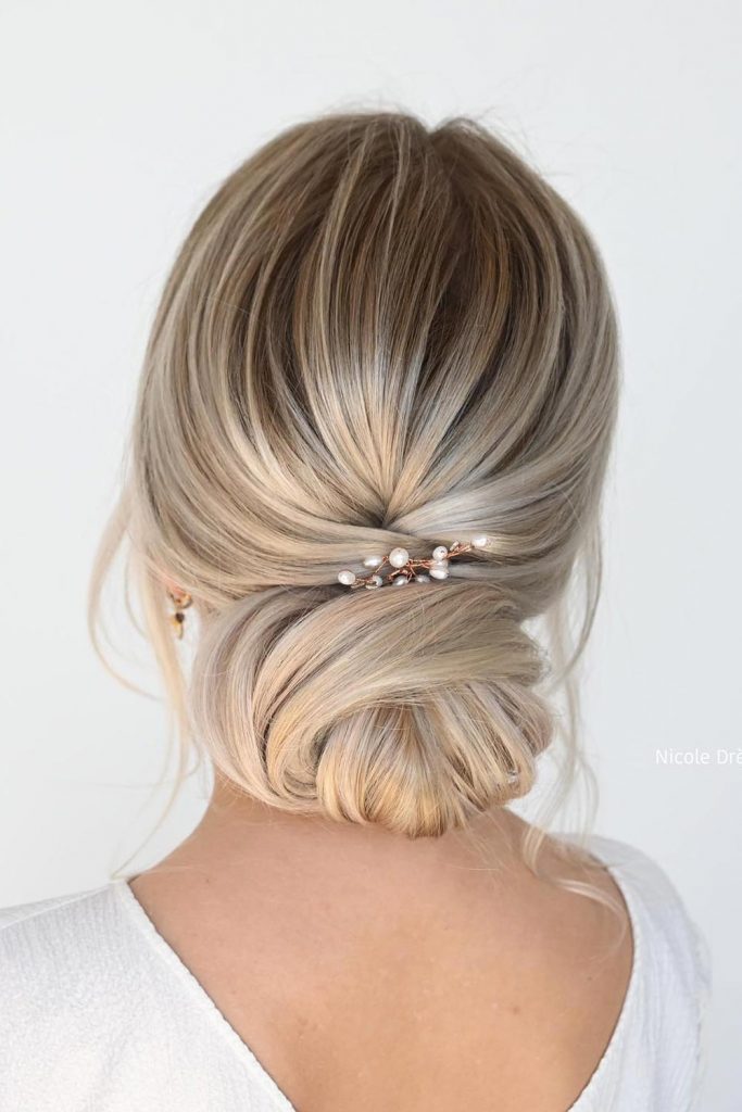 Low Messy Bun With Accessories
