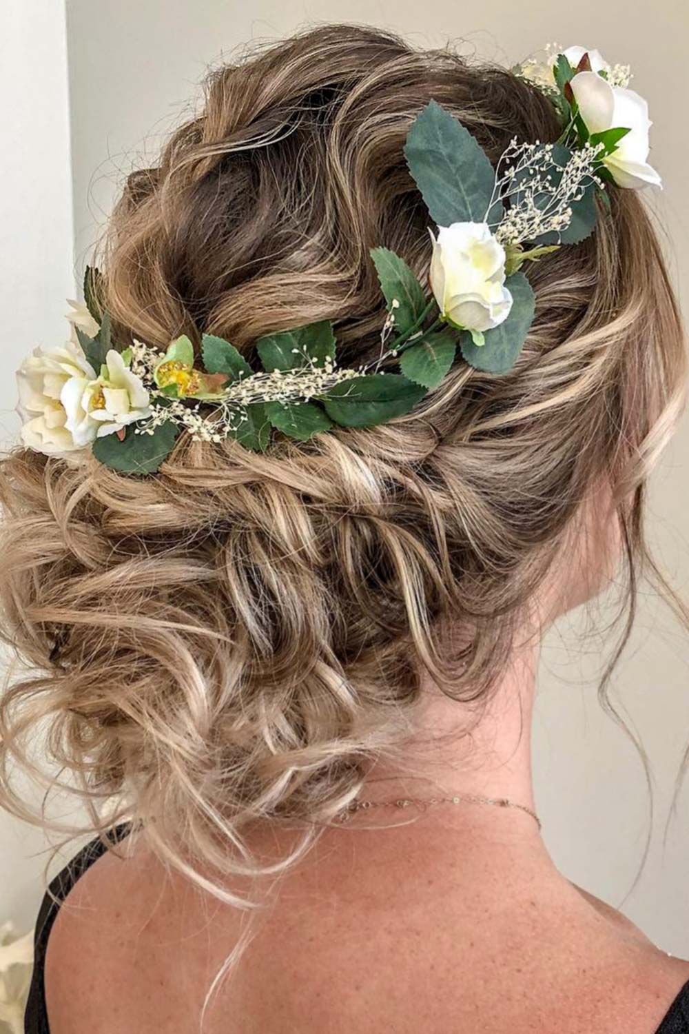 Cute Updos with Hair Flowers
