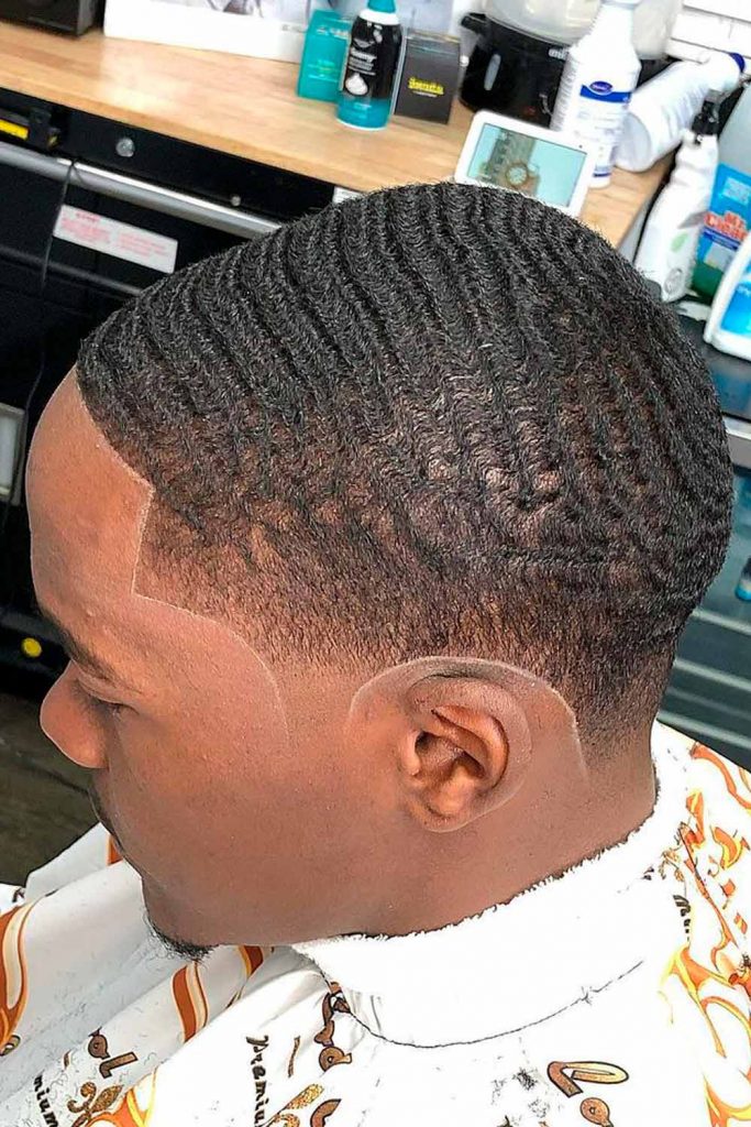 Black Men Haircuts Short Wavy Taper Fade 683x1024 