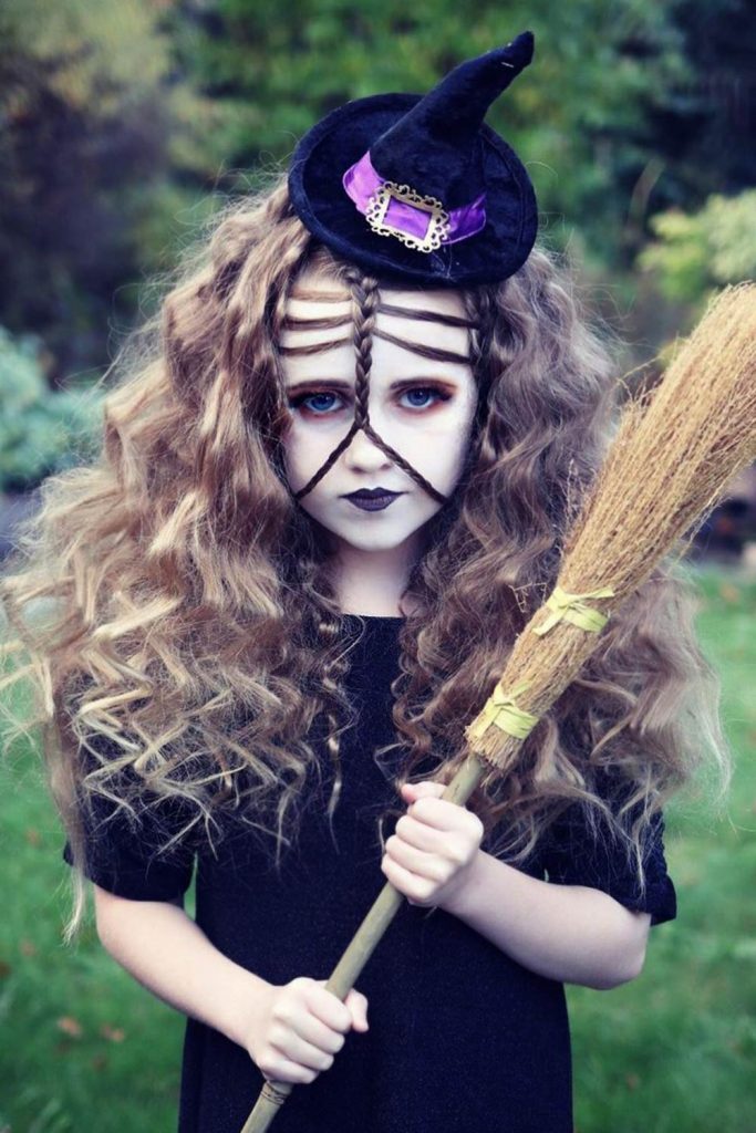 Braided Mask for Hairstyles for Little Witches
