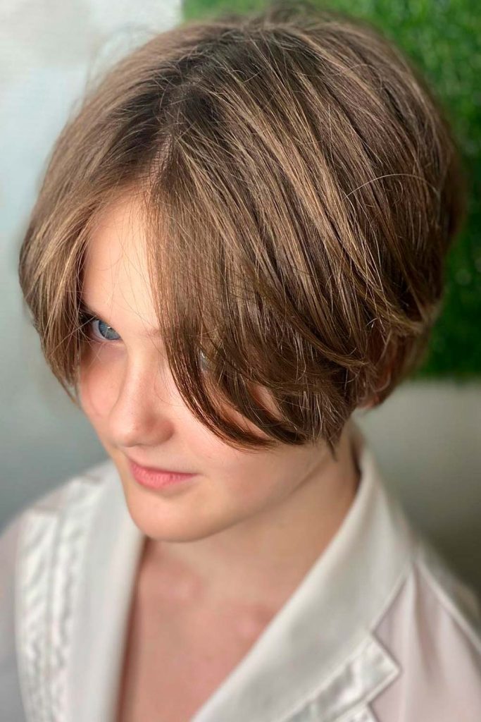 Center-Parted Ear-Length Bob