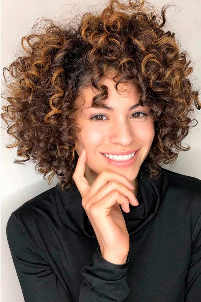 Short Bob Haircut For Curly Hair