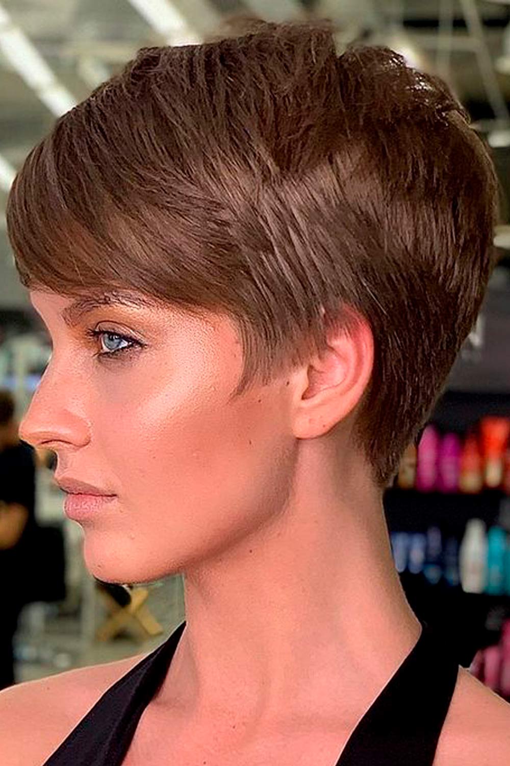 Bold Pixie With Side Bangs