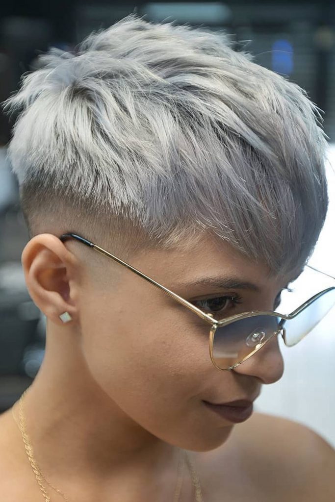 fade haircut for women