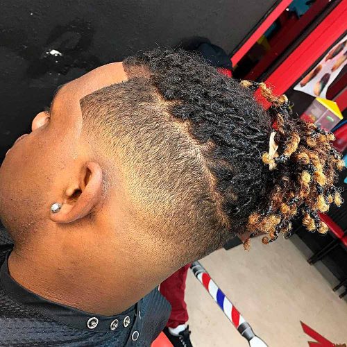 Tied Up Twist Braids For Men