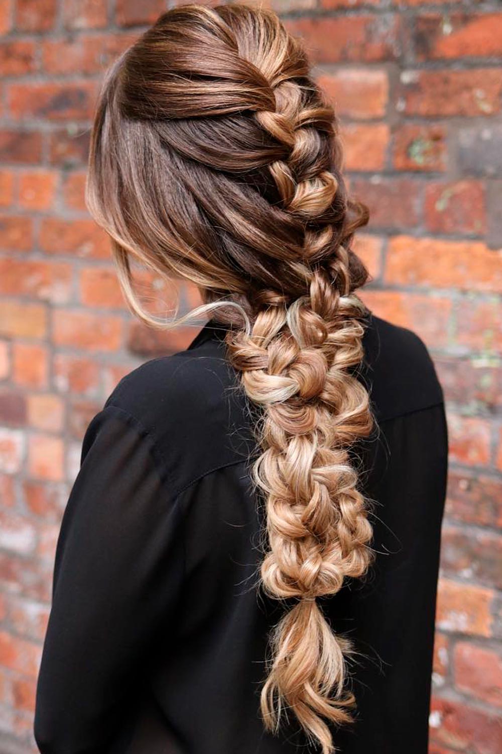 Voluminous Braided Hair for Christmas Party
