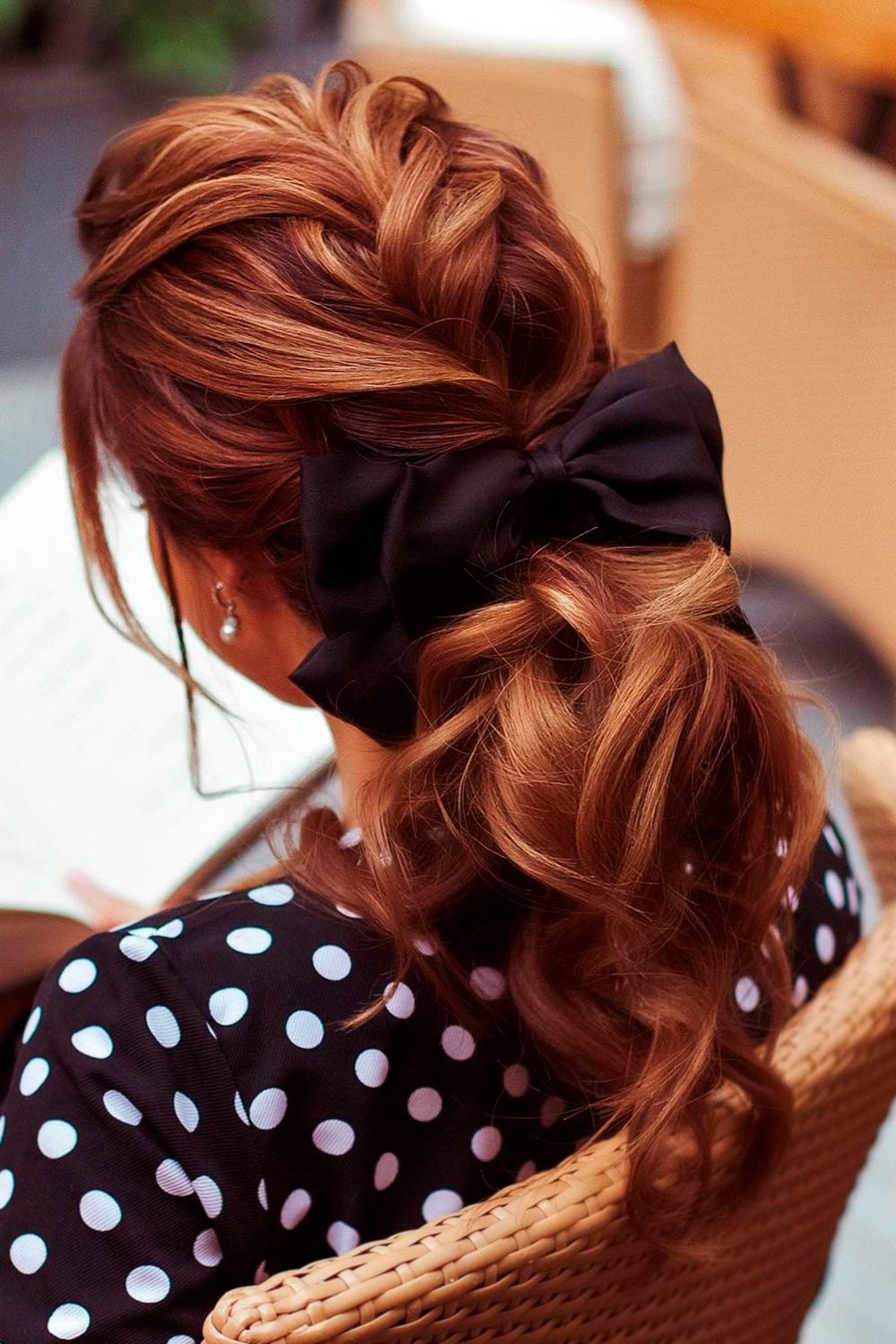 Hair Ribbons with Ponytail