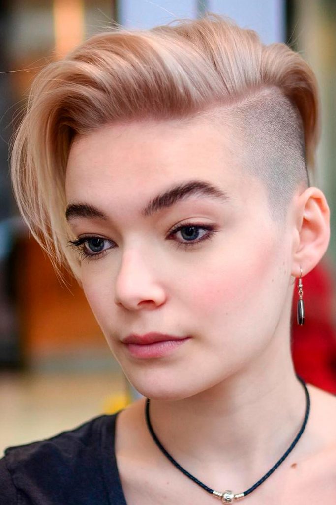 Long Straight Pixie With Side Undercut 