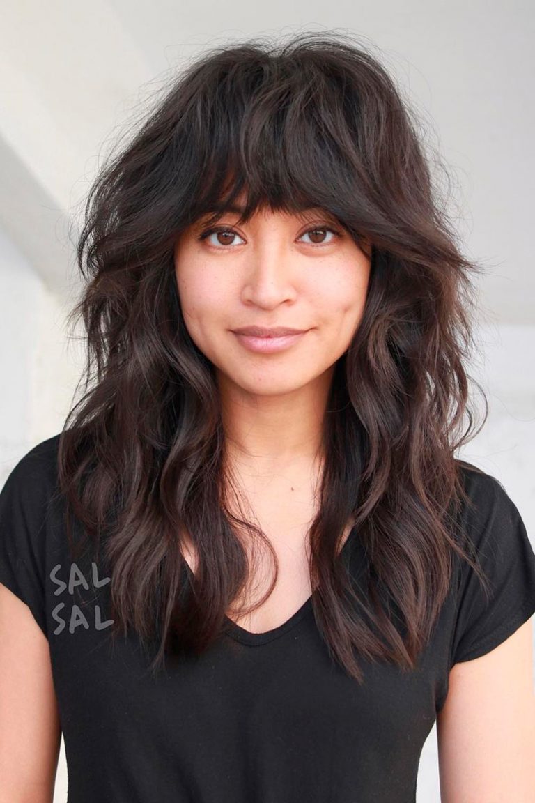 How to Style the Bottleneck Bangs in 2023 - Love Hairstyles