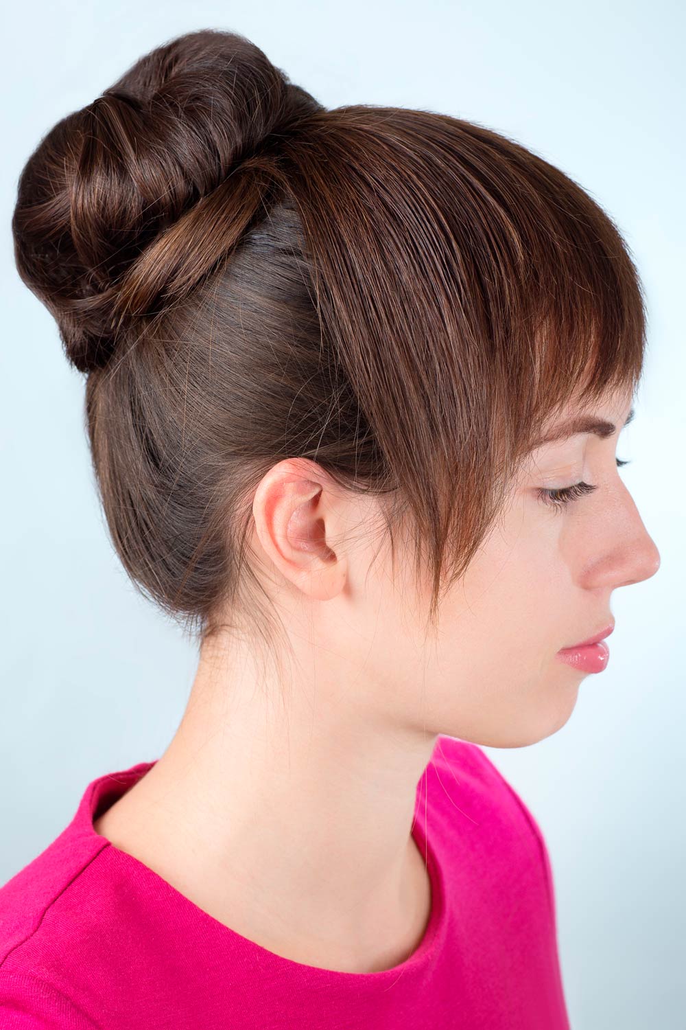 Updo Style with Fake Bangs