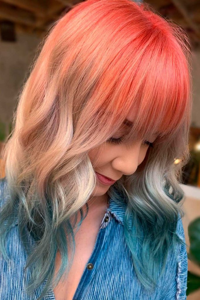The Best Hairstyles With Dyed Bangs - Love Hairstyles