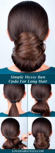 How To: Beautiful And Super Simple Updo For Long Hair