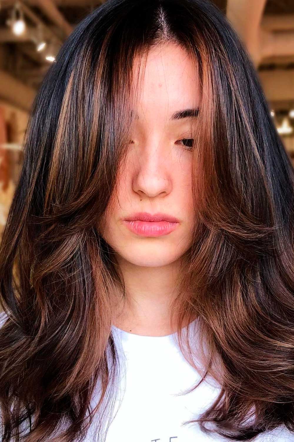 Blunt Cut on Longhair with Front Layers and Blonde Balayage - The Latest  Hairstyles for Men and Women (2020) - Hairstyleology