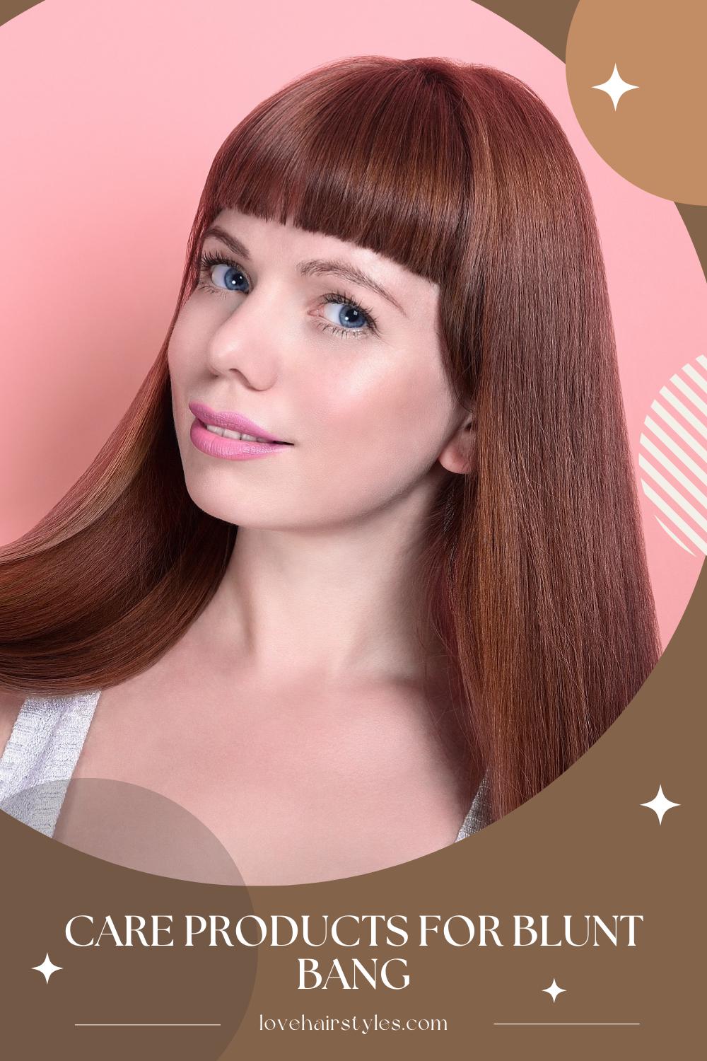 Shampoo and Care Products For Blunt Bang