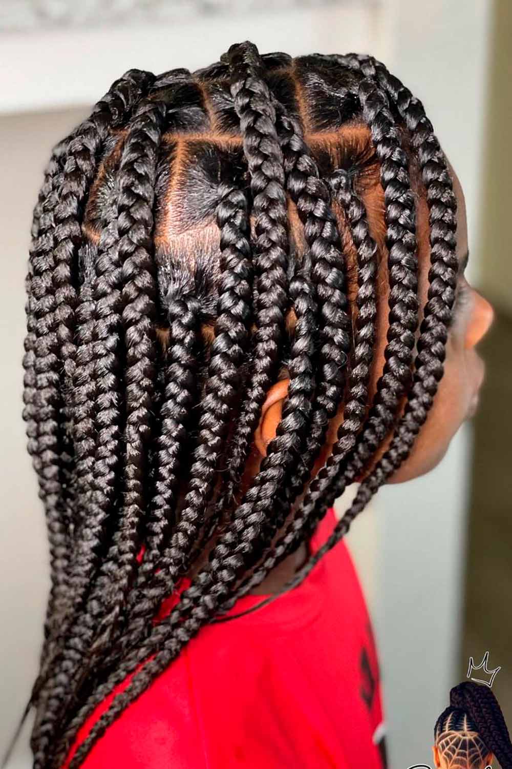 Large Jumbo Knotless Braids