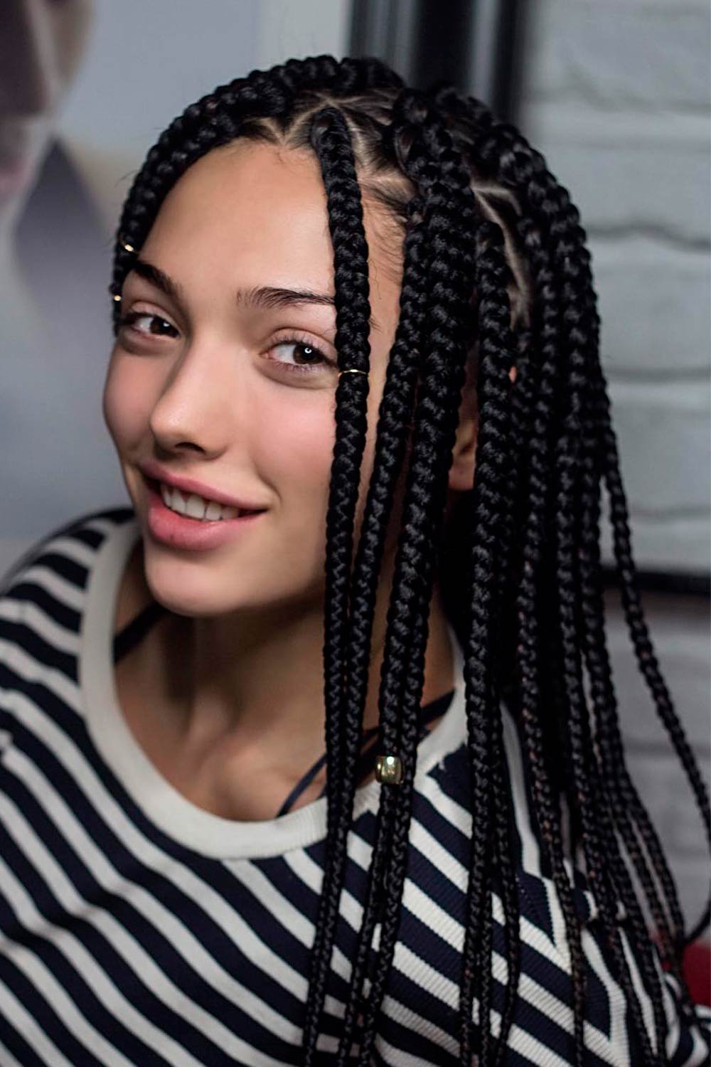 Triangle Knotless Box Braids