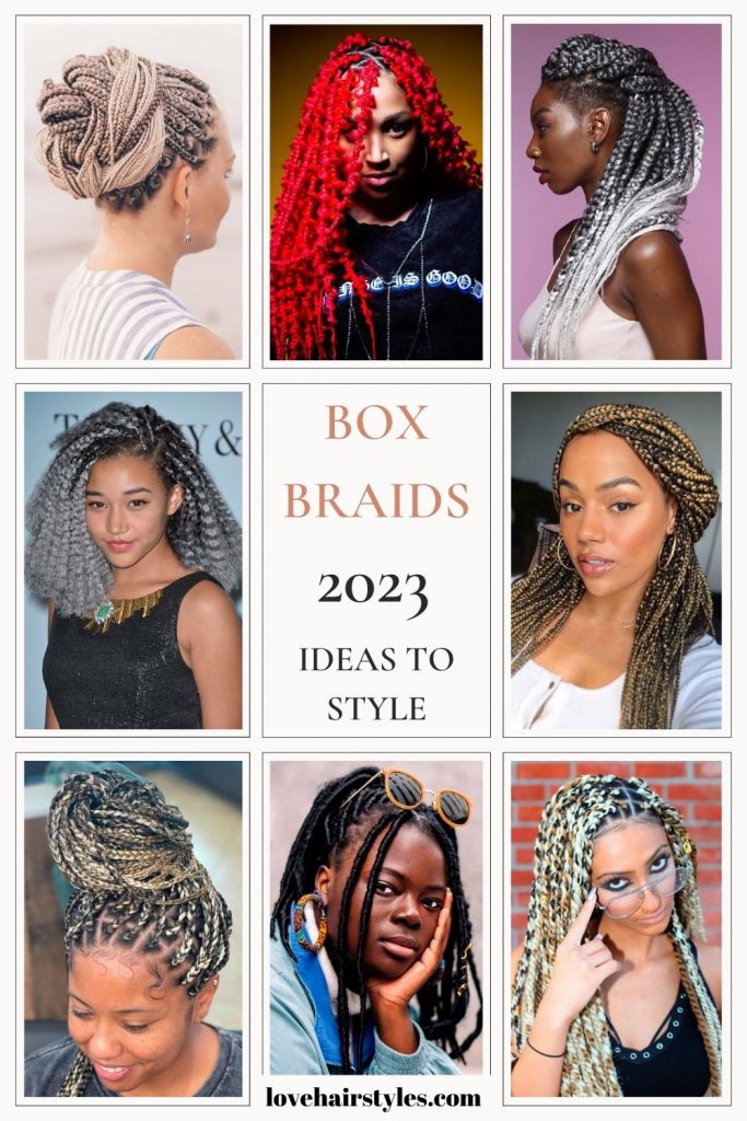 Ideas To Style Your Box Braids