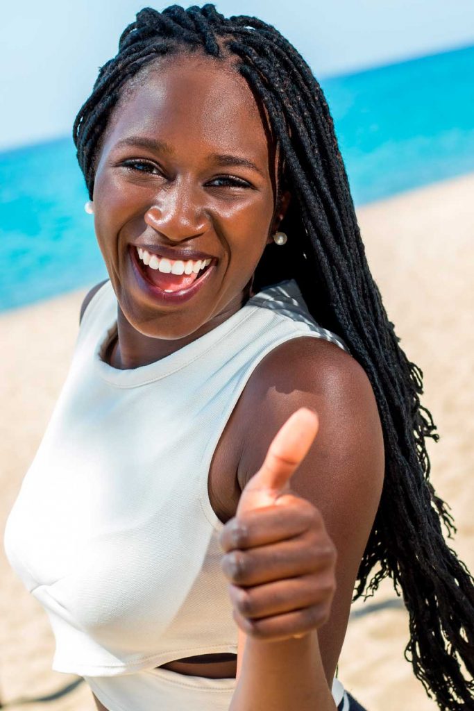 Long Box Braids For Summer Beach Walk