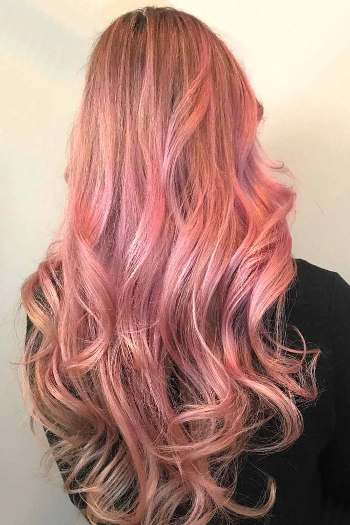 Rose Gold #haircolorchart #haircolor #haircolorchatwoman