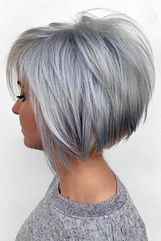 Silver Gray Hair Color #haircolorchart #haircolor #haircolorchatwoman