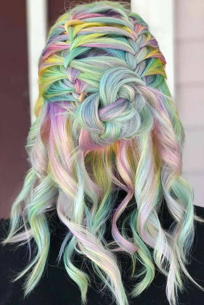 Unicorn Hair #haircolorchart #haircolor #haircolorchatwoman