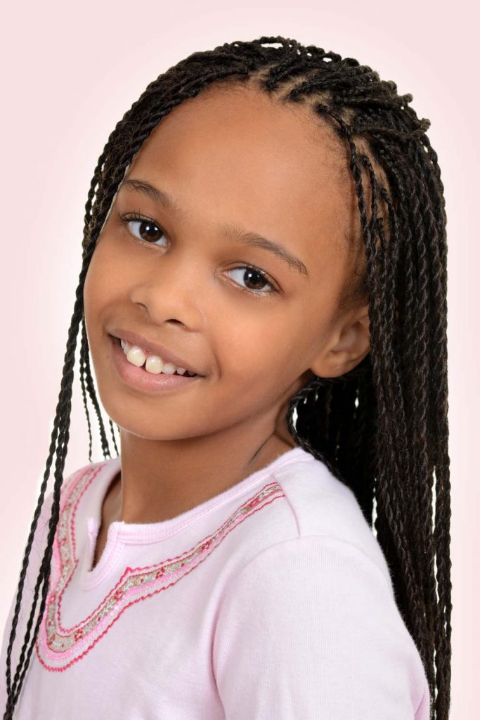 Micro Box Braids for Little Princesses