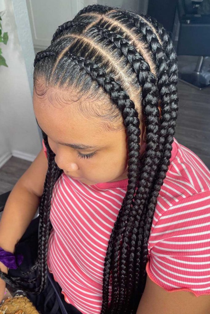 Pop Smoke Braids Idea for Girls