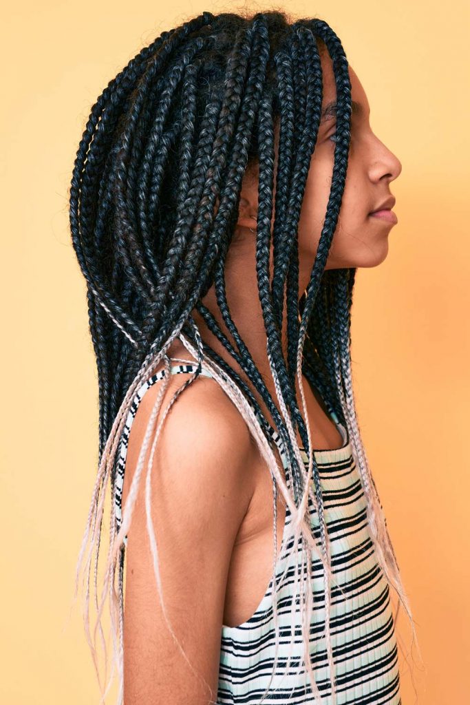 Box Braids with Ombre