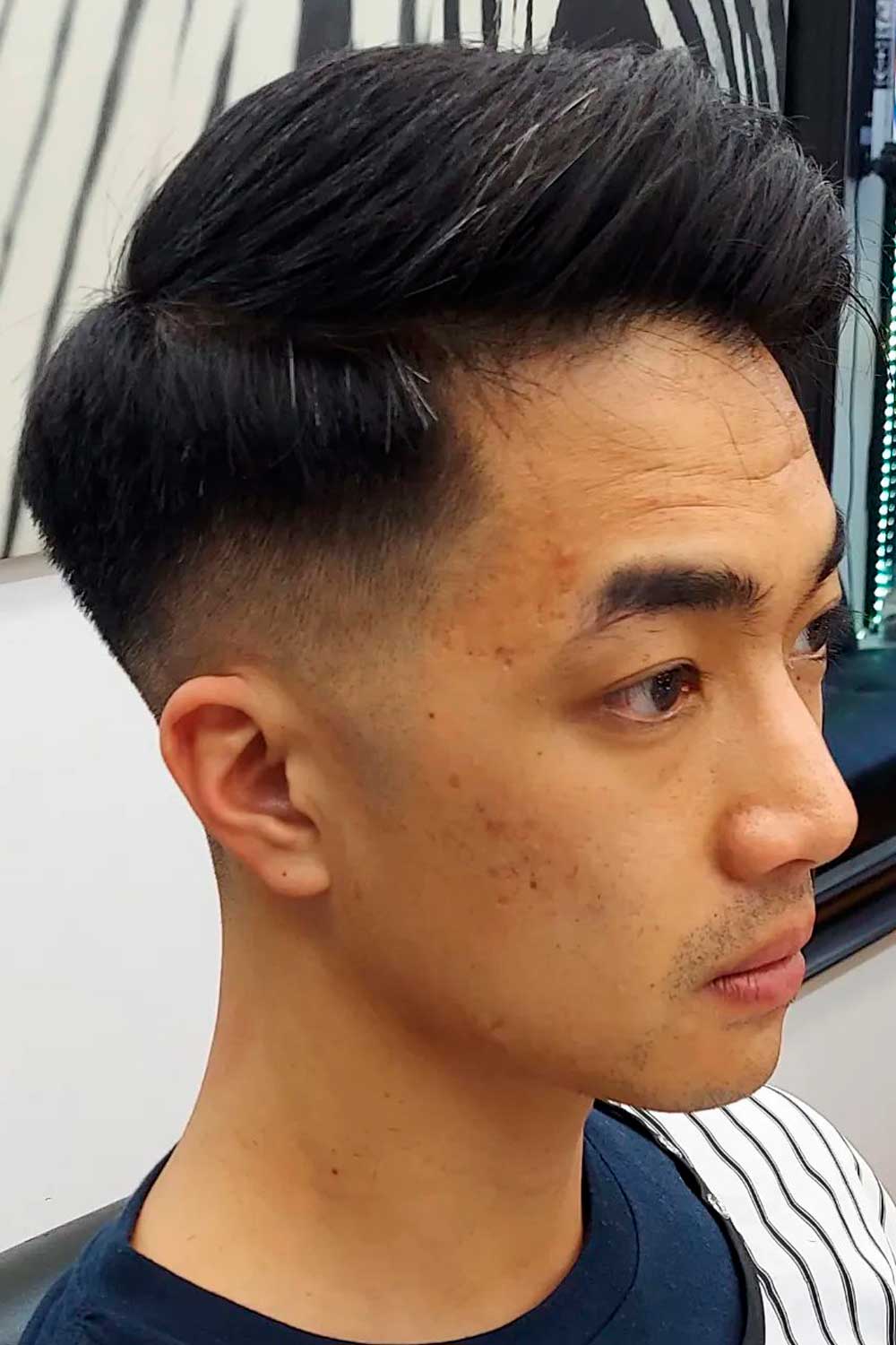Two Block Haircut With Side Part