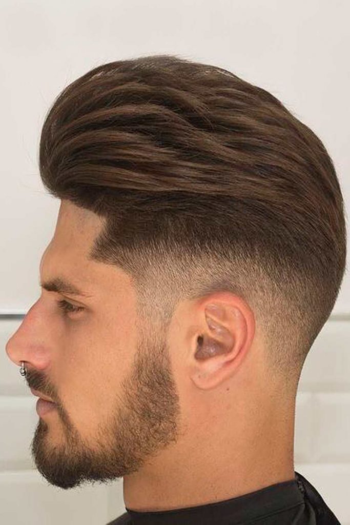 Two Block Haircut Smoothly Merging With Beard