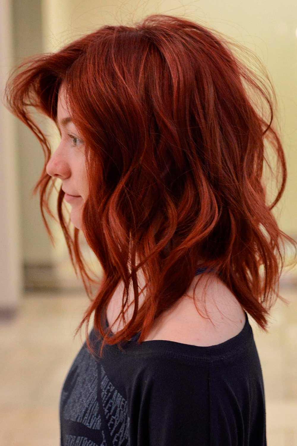 dark auburn red hair