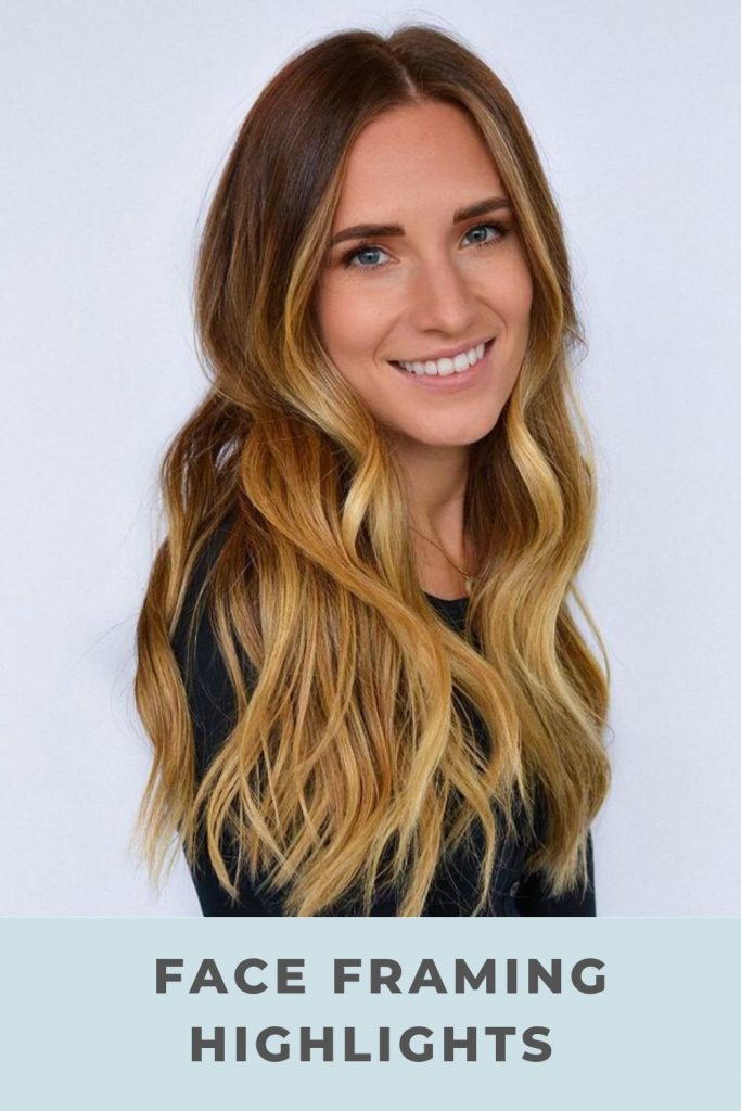 Where Do You Put Highlights To Frame Your Face? #faceframinghighlights #moneypiecehair