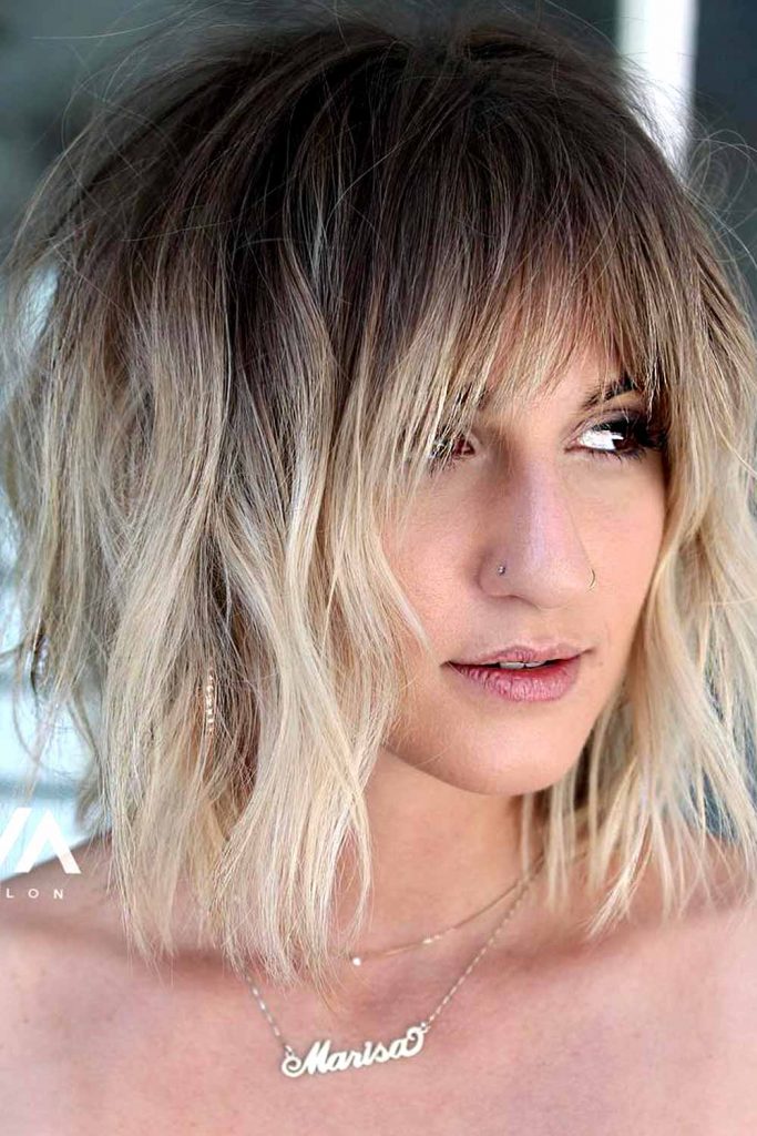 Crisp Long Bob Haircut With Bangs Picture for Your Screen Crisp Long Bob Haircut With Bangs Picture for Your Screen