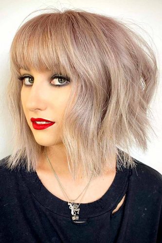 30 Ideas With Edge For A Long Bob Haircut With Bangs - Love Hairstyles