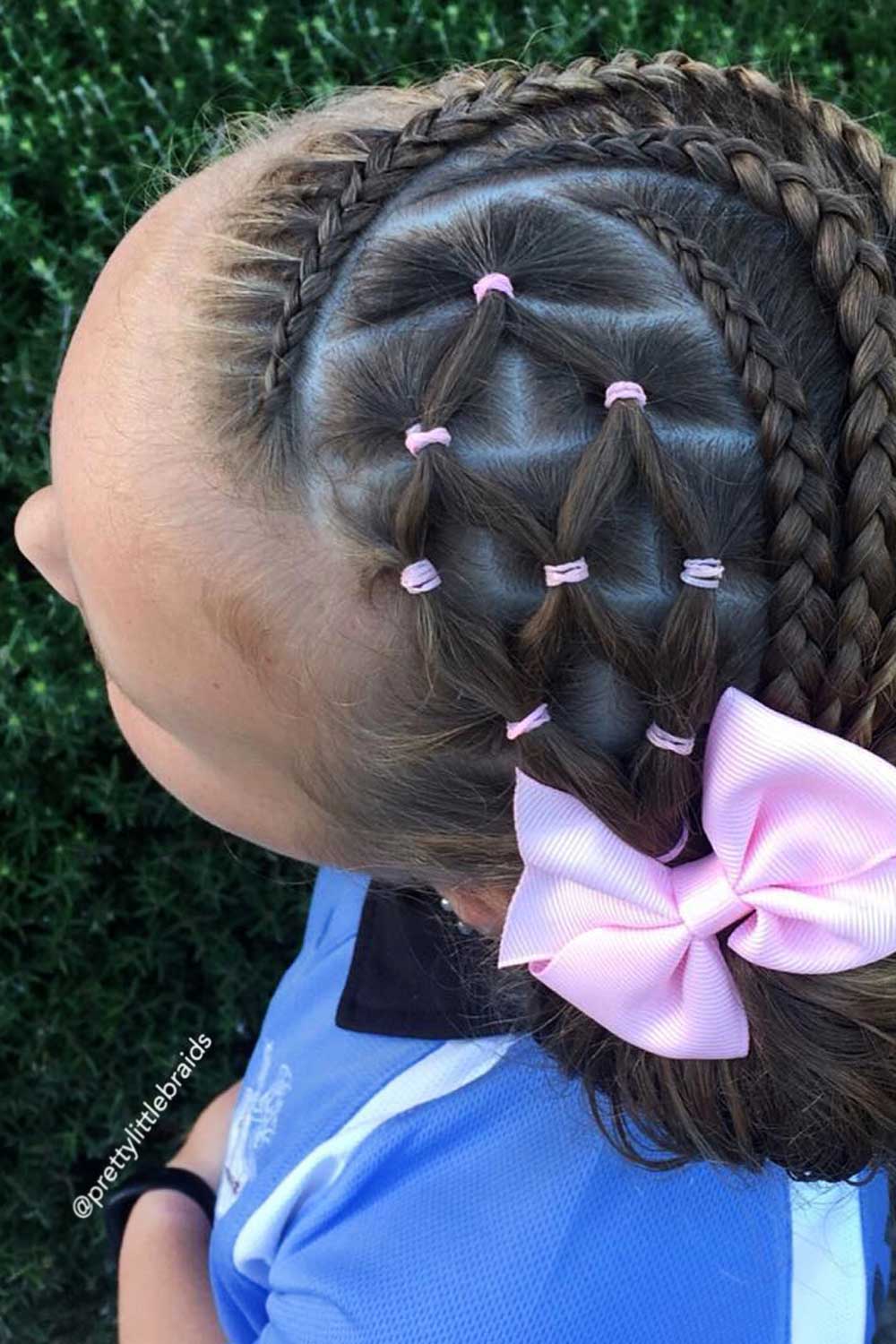 Rubber Band Hairstyles for Girls #rubberbandhairstyles #naturalhairstyles #kidshairstyles