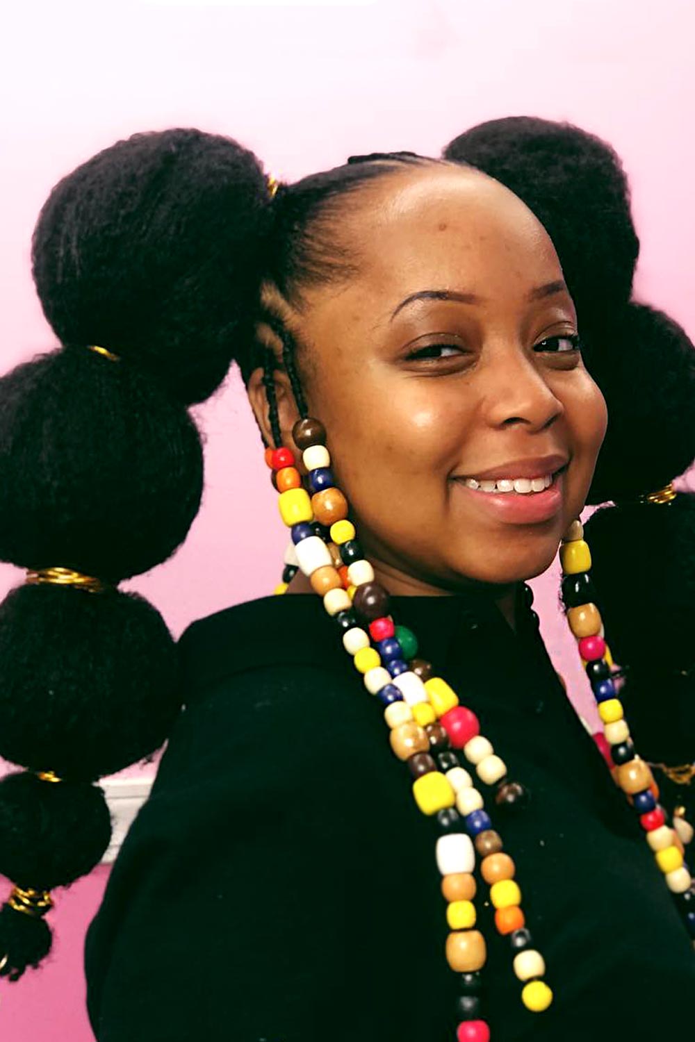 Rubber Band Hairstyles for Bubble Ponytails Afro #rubberbandhairstyles #naturalhairstyles #kidshairstyles