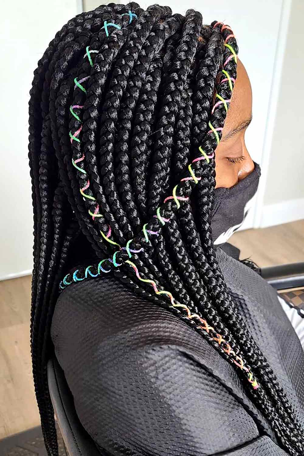 Rubber Band Hairstyles with Box Braids #rubberbandhairstyles #naturalhairstyles #kidshairstyles