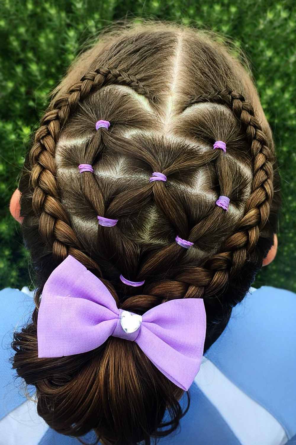 Criss Cross Rubber Band Hairstyles for Girls #rubberbandhairstyles #naturalhairstyles #kidshairstyles
