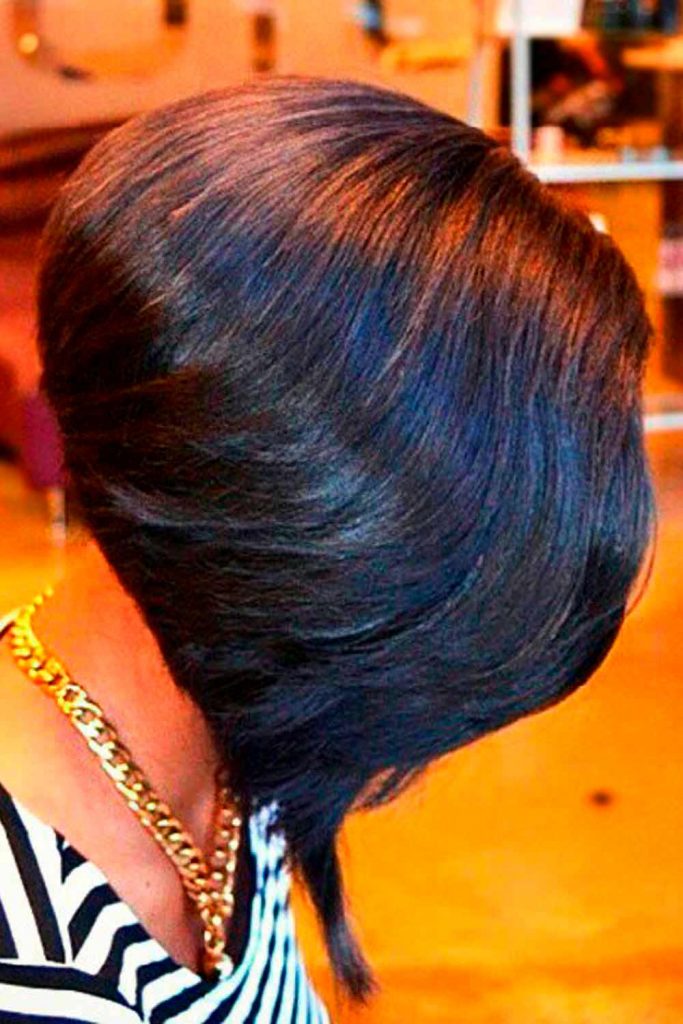 Layered Brunette Bob