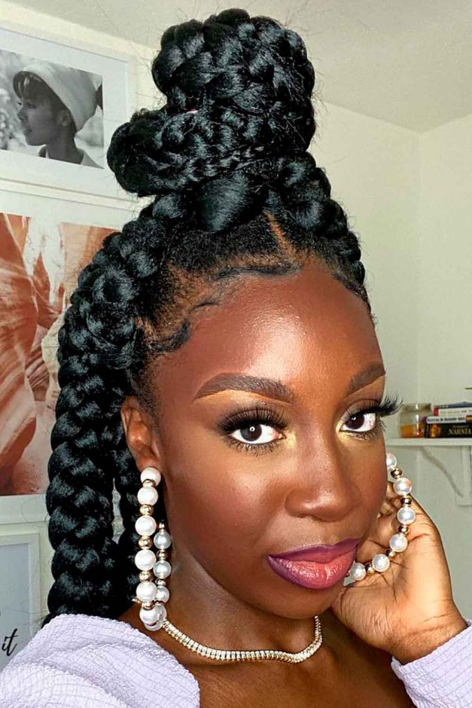 Details More Than 131 Box Braids Updo Hairstyles Super Hot Dedaotaonec 0867